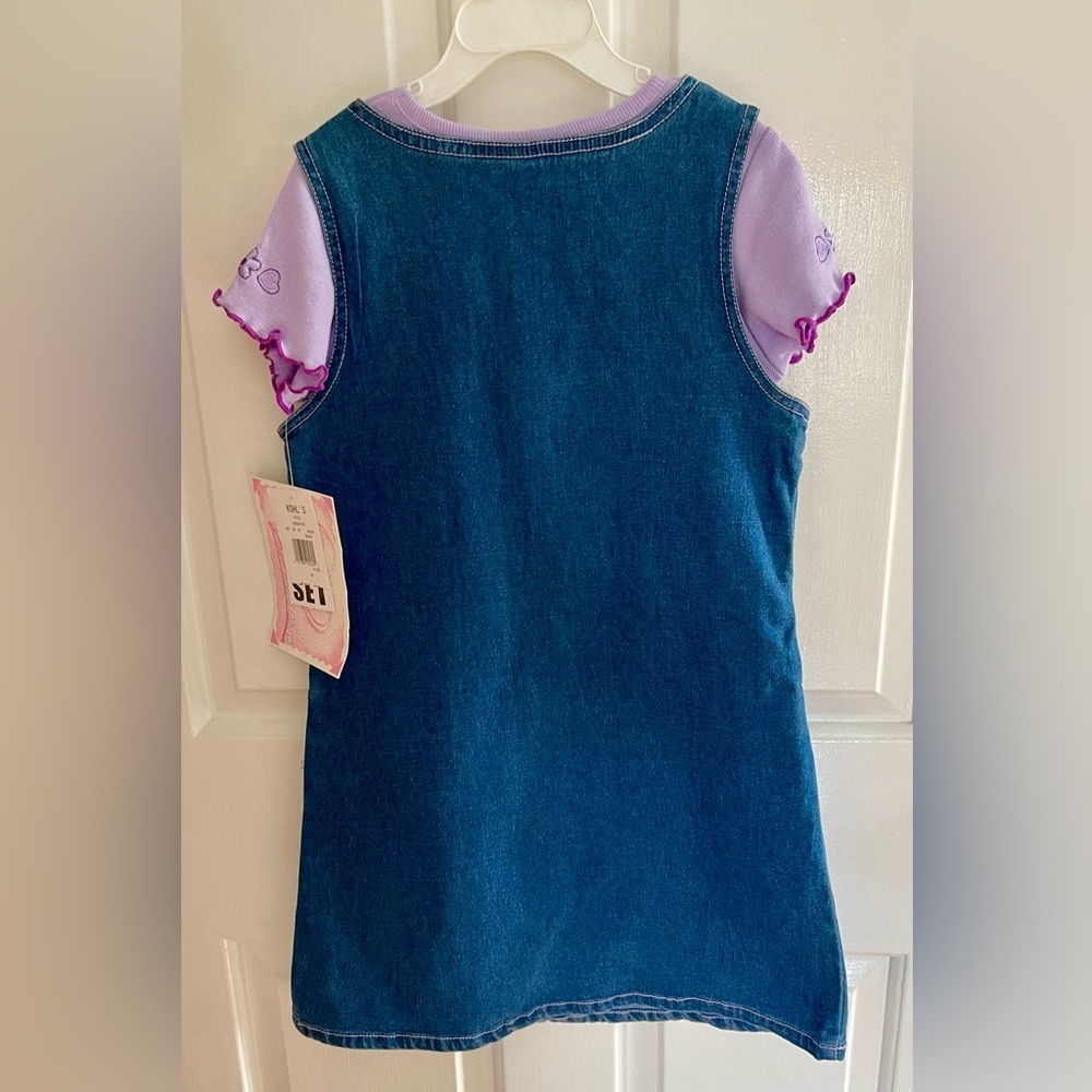 NWT YOUNGLAND 2piece denim dress size 6X - Picture 6 of 7